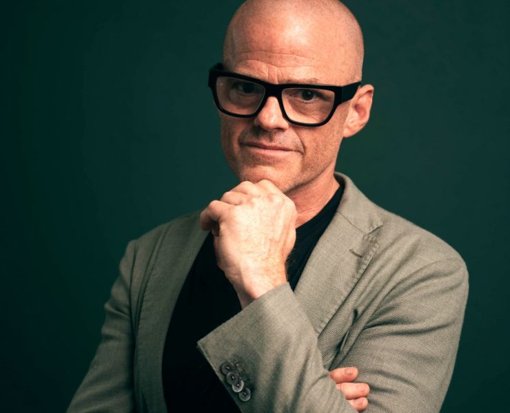 man with glasses wearing suit